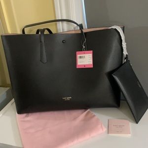 COPY - Kate Spade - Molly Black Leather Tote Large